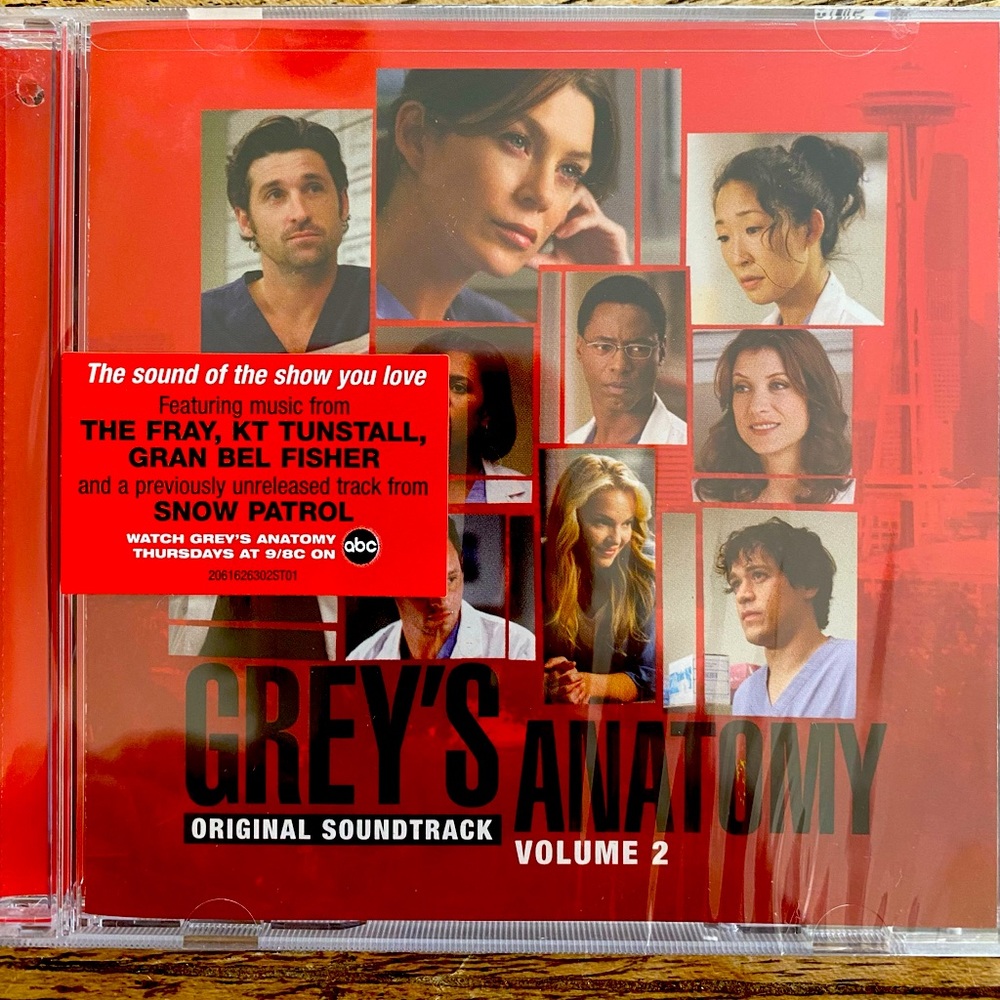 Grey’s Anatomy Original Soundtrack CD Volume 2 NEW Never Opened